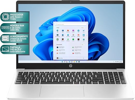 Laptop HP 255 G10, AMD Ryzen 3 7330U
