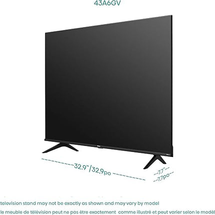 HISENSE PANTALLA  SMART TV LED 43" RESOLUCION 4K UHD COLOR NEGRO