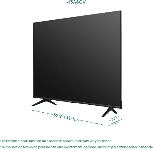 HISENSE PANTALLA  SMART TV LED 43" RESOLUCION 4K UHD COLOR NEGRO