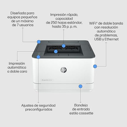 Impresora HP Laser monocromatica LaserJet Pro 3003dw