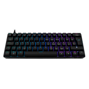 Teclado Mecánico 60%, Dominate GK550, gro Alámbrico USB Switch Azul Cuerpo M