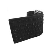 Teclado flexible USB Brobotix negro.