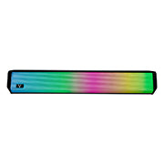 Bocina Vorago BSP-320 bluetooth / 5wx2 /3.5mm / USB / iluminación RGB / negro
